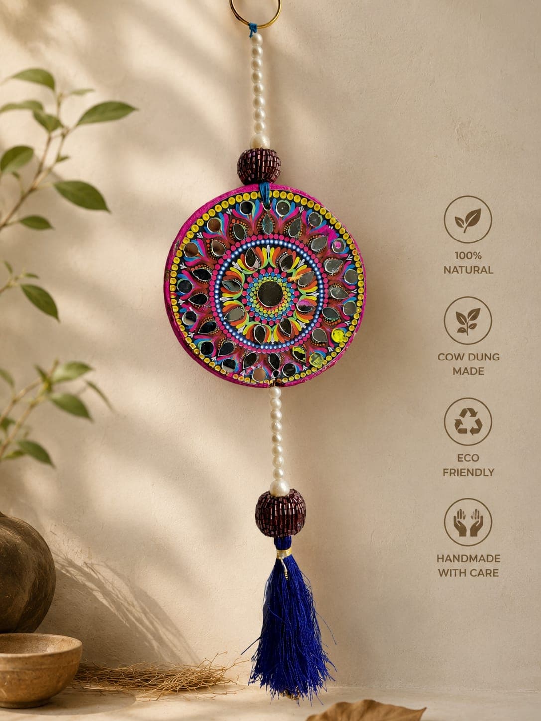 Gomay Mirror Work Wall Hanging