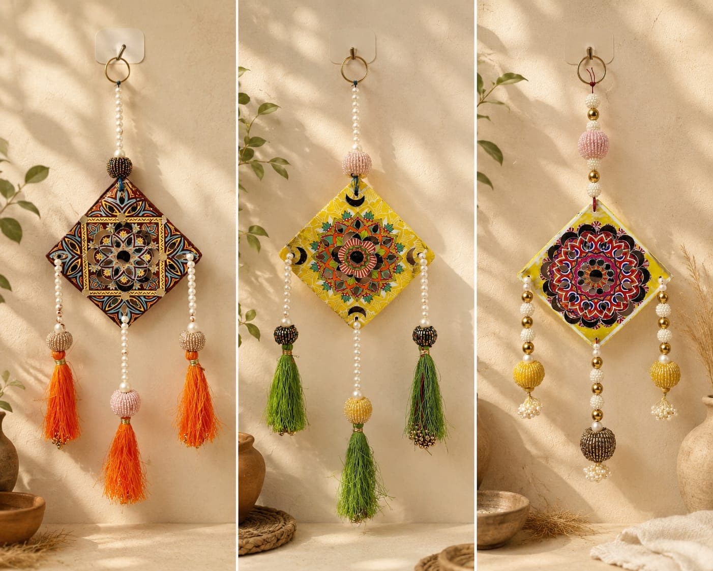 Gomay Mirror Work Wall Hanging thumbnail 2